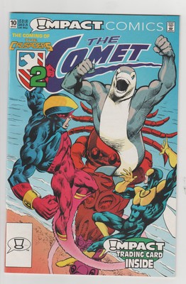 Impact Comics- The Comet #10 April 1992-w/ trading card