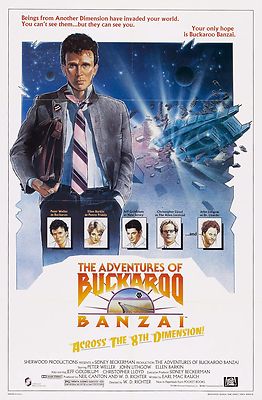 ADV. OF BUCKAROO BANZAI ACROSS THE 8TH DIM. (1984) ORIGINAL MOVIE POSTER  FOLDED