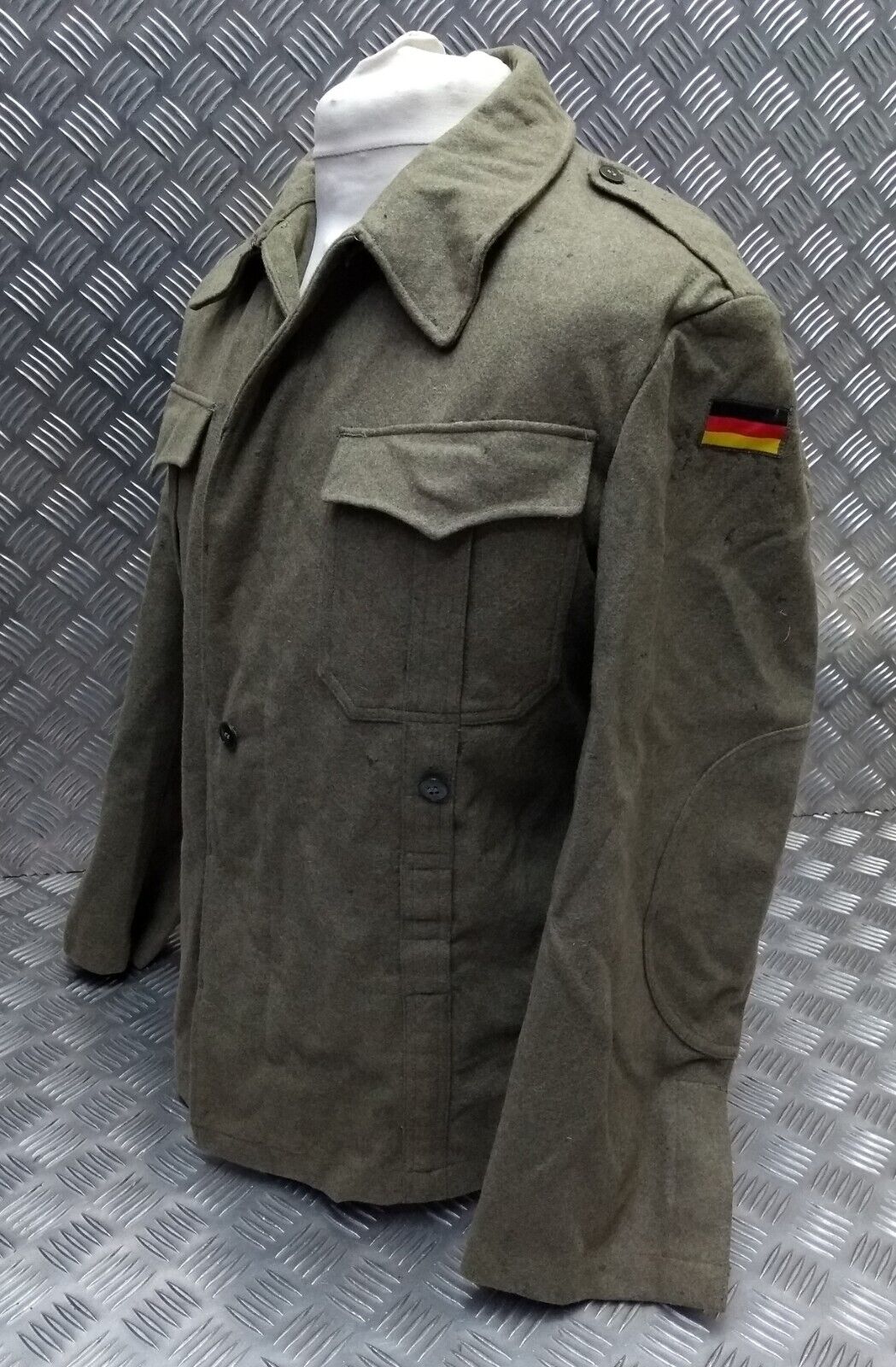 Vintage Field Jacket German Army 1960s Pattern Wool Serge Vintage Field Jacket German Army 1960s Pattern Wool Serge