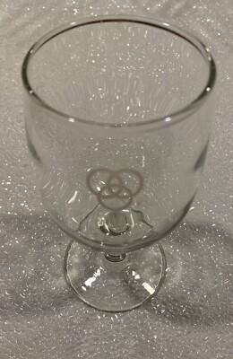 COOL VINTAGE BALLANTINE 3 RING FLUTE ALE BEER GLASS NEWARK NEW JERSEY NJ