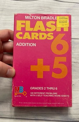 Vintage Vtg Milton Bradley MB Addition Flash Cards