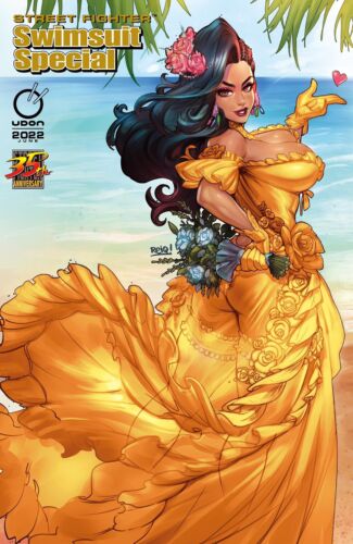 UDON Street Fighter Swimsuit Special Gold Cover & Chun-Li
