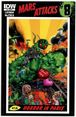 MARS ATTACKS #8 1:10 Incentive VARIANT (2013) VF/NM (9.0) IDW Comics Aliens UFOs