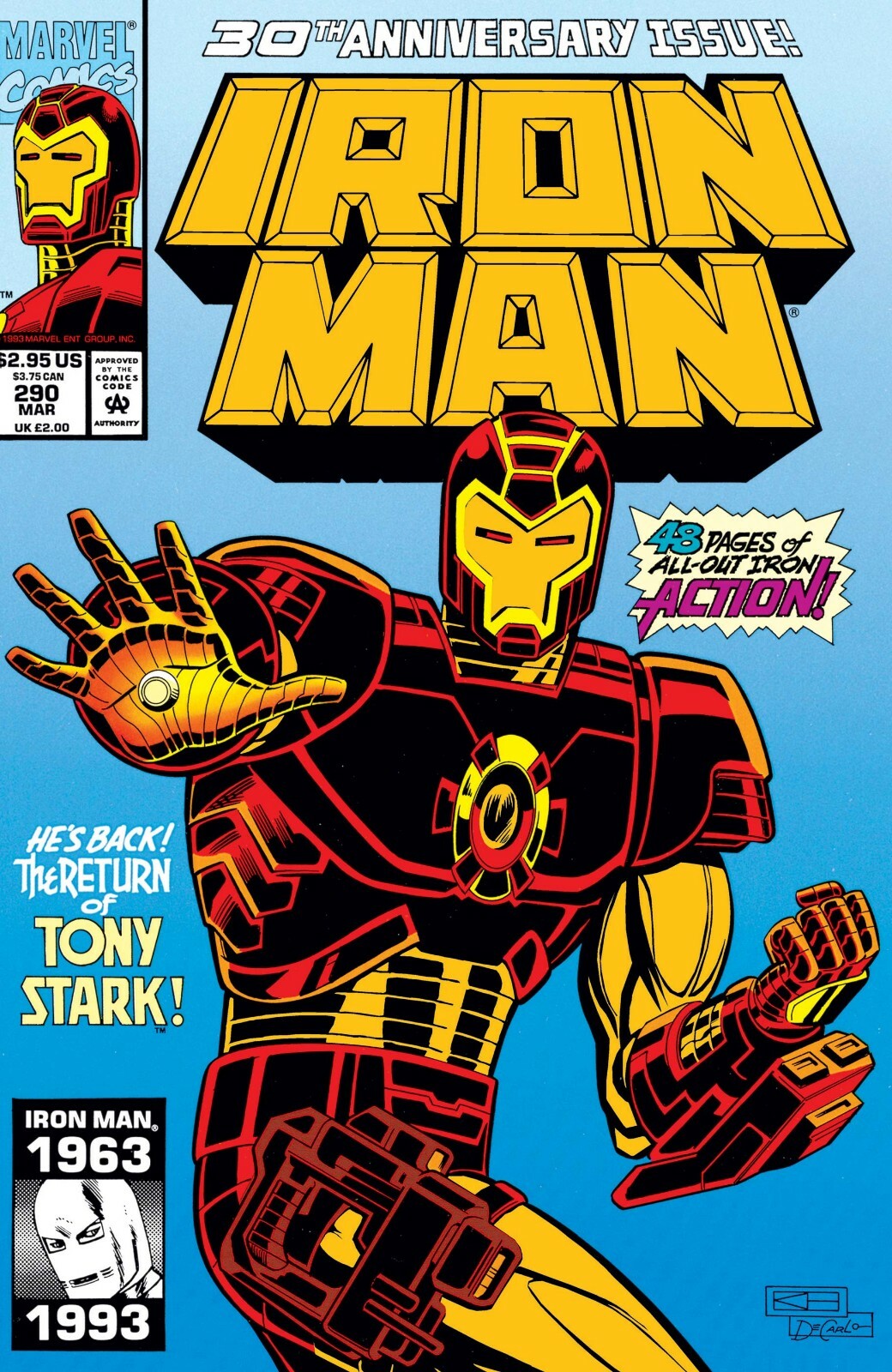 1968 Marvel Comics- Iron Man #290 (VF/NM) | eBay