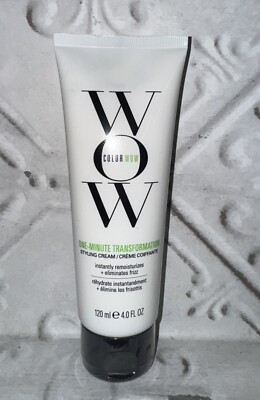 COLOR WOW ONE MINUTE TRANSFORMATION 4 OZ STYLING CREAM INSTANTLY REMOVES FRIZZ