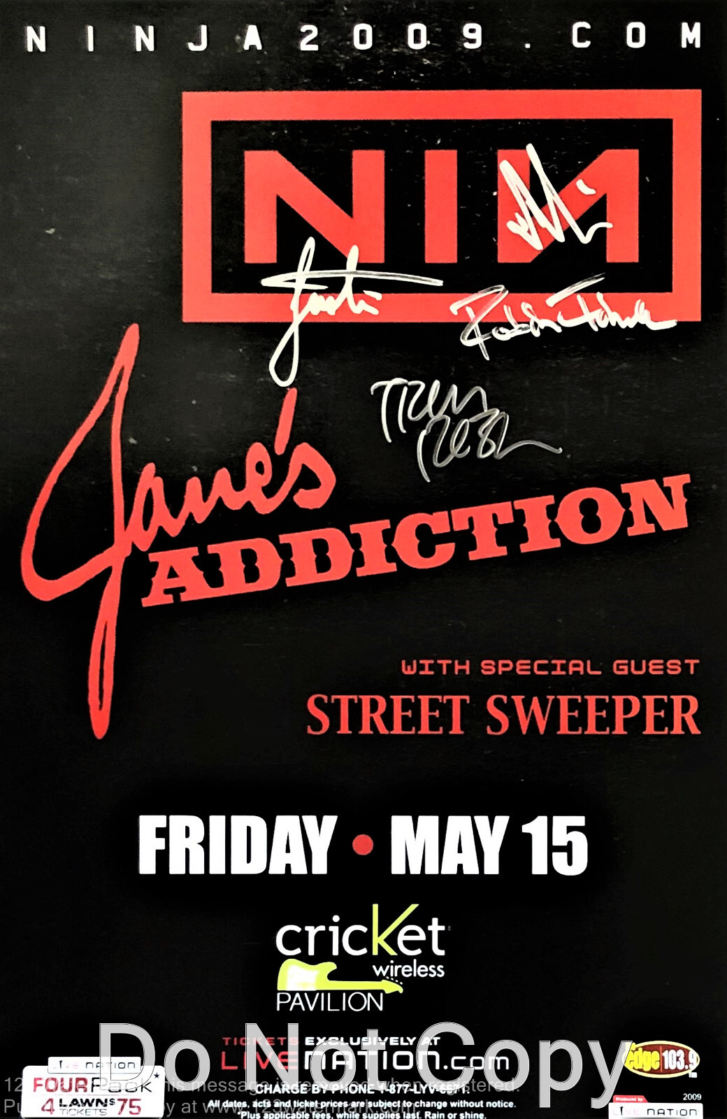 Jane's Addiction concert Poster Show 12