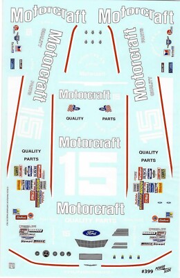 Powerslide 399 #15 Motorcraft 1987 Ricky Rudd 1/24 Nascar decal
