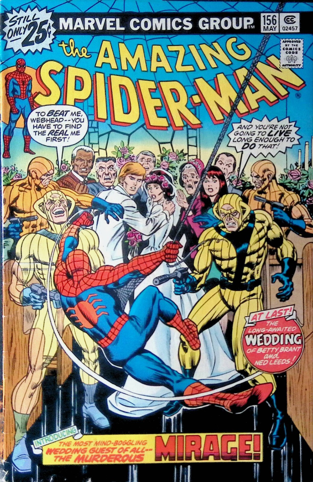 Amazing Spider-Man #156 (vol 1), May 1976 - FN- - Marvel