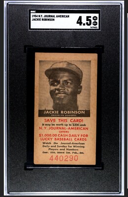 1954 New York Journal JACKIE ROBINSON SGC 4.5 HOF Brooklyn Dodgers Low POP