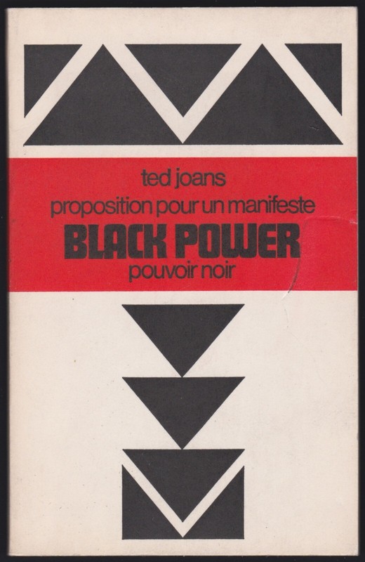 Ted Joans. Proposition Pour Un Manifeste  Black Power. Eric Losfeld, 1969.