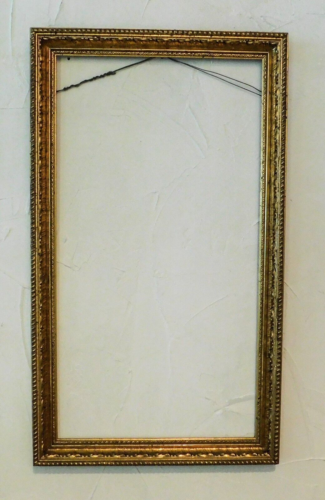 Antique 1800's Ornate Gold Gilt Gesso Baroque Wood Picture Antique 1800's Ornate Gold Gilt Gesso Baroque Wood Picture