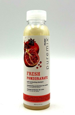 Rusk Puremix Fresh Pomegranate Color Protecting Shampoo/All Hair Types 12 oz