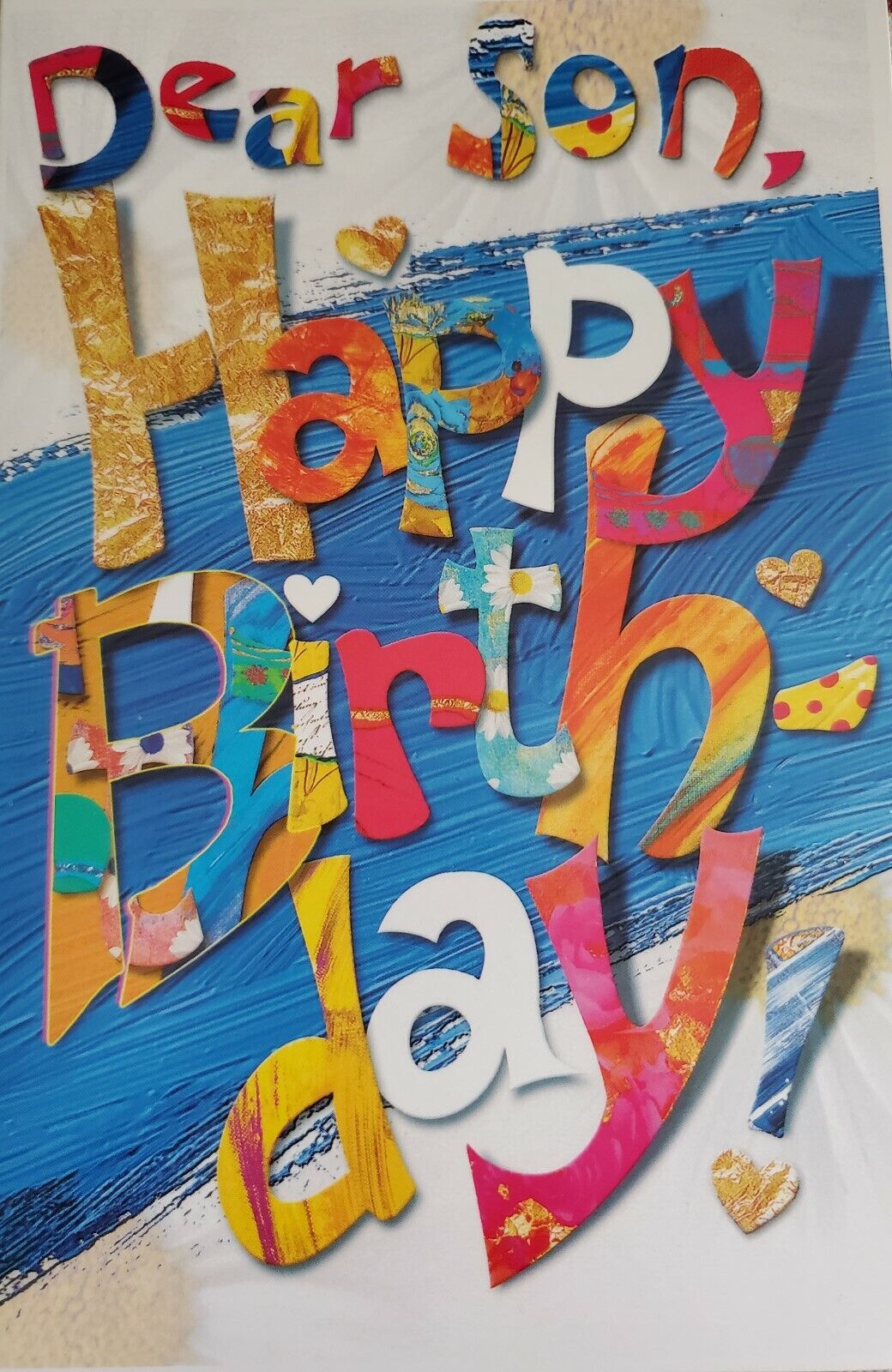 'Dear Son, Happy Birthday' birthday greeting card