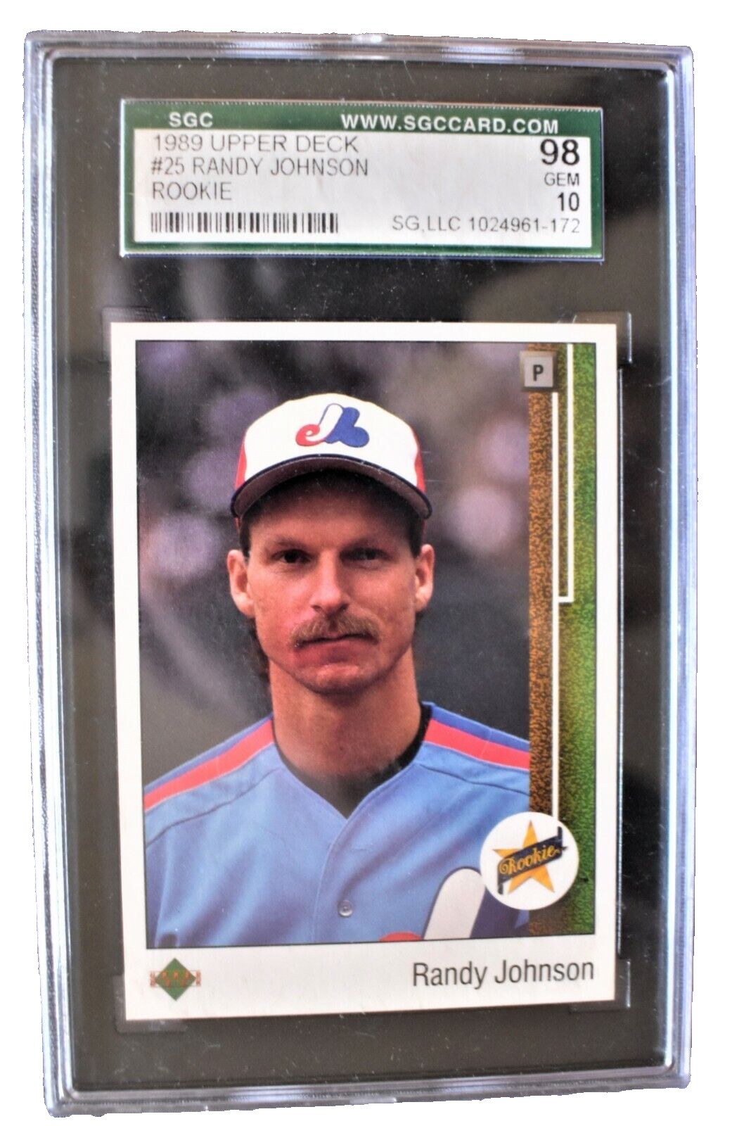 その他 RANDY JOHNSON ROOKIE 1988 Topps Randy Johnson Rookie Card #647 - Montreal Expos