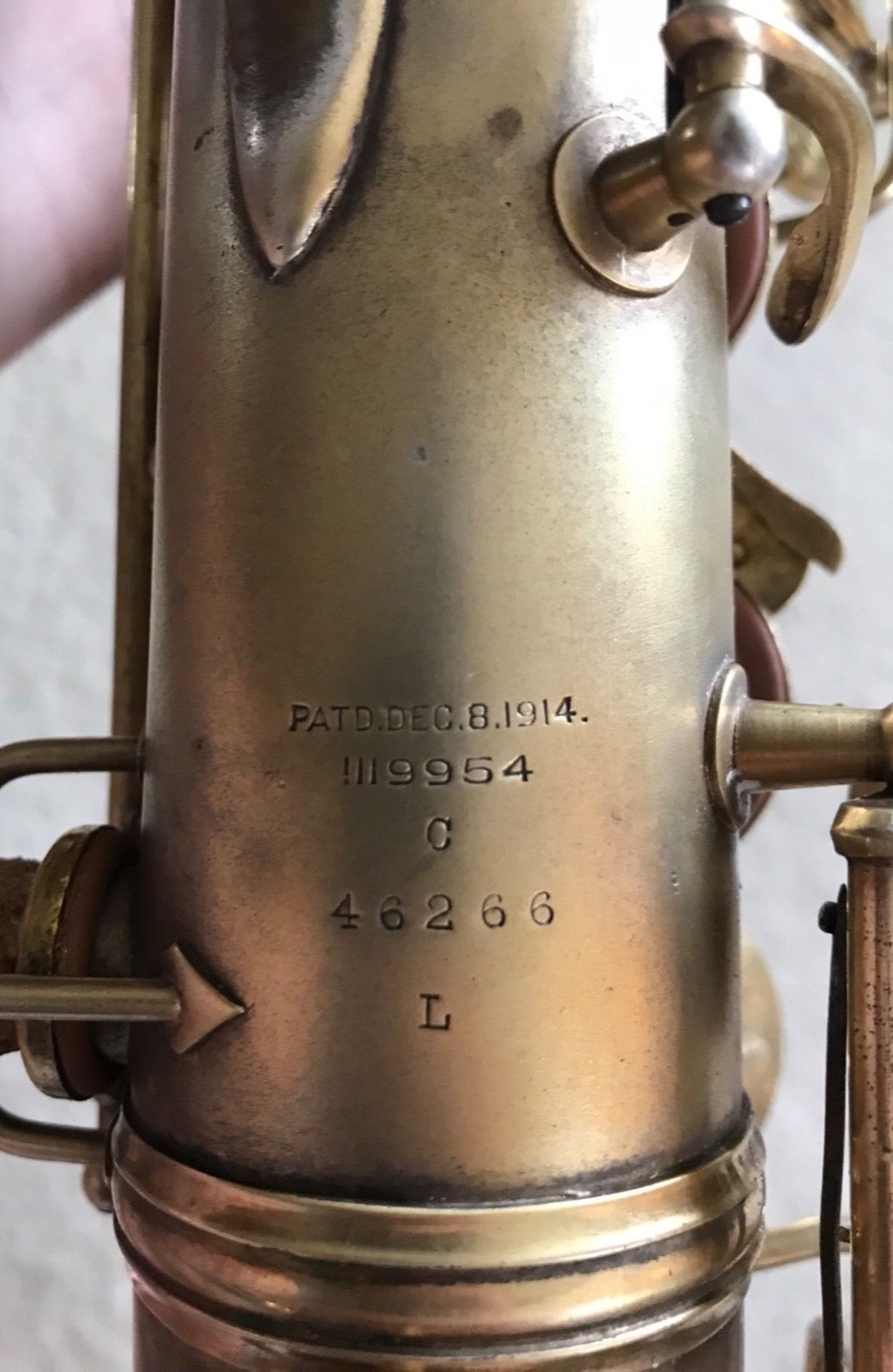C Melody Saxophone - C.G Conn 1914