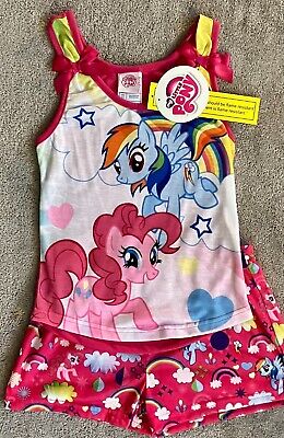My Little Pony - Girls Bow Tank Pajama Short Set - Small, Medium, Large - New