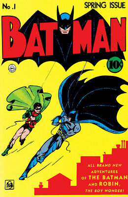 '' BATMAN #1 COMIC BOOK COVER '' POSTER - MANYS SIZES - BATMAN NUMBER 1