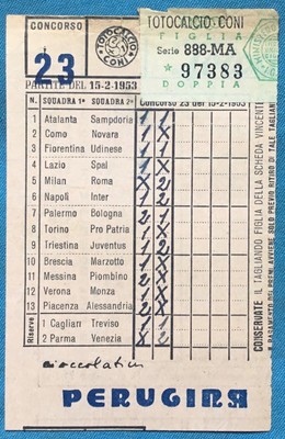 Schedina Totocalcio N°23 Originale De 1985 - CONI - Collectionneur, Non Collée