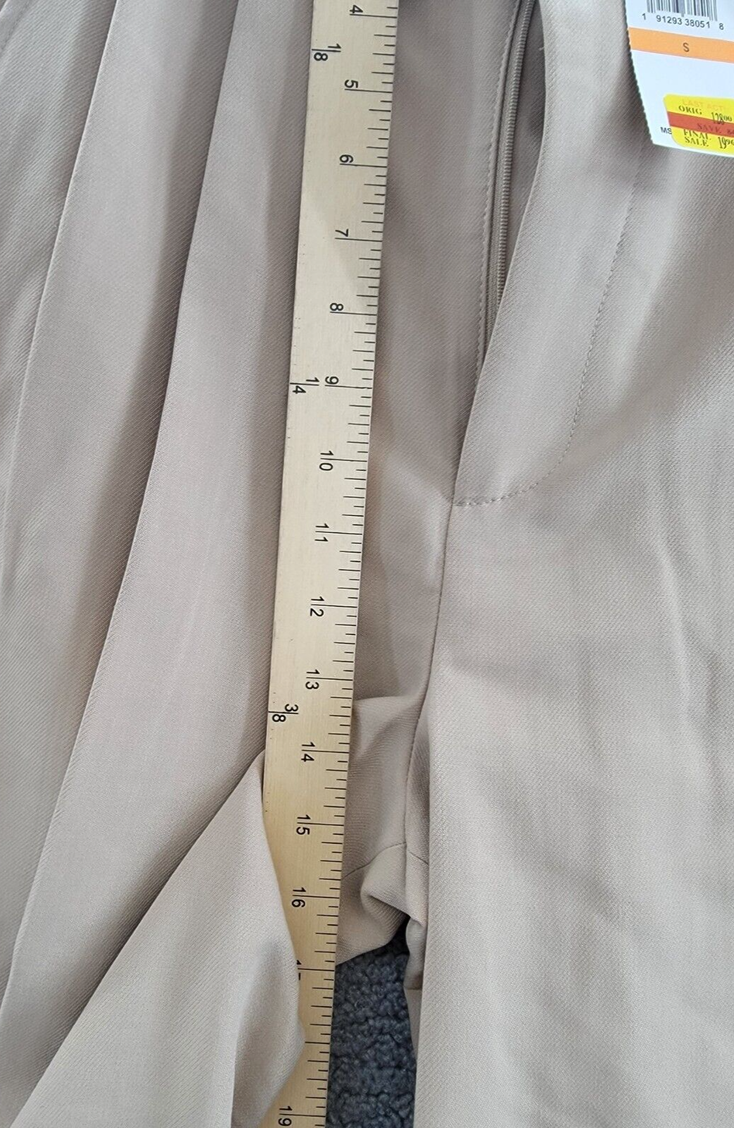 ASTR the Label Milani Wide-Leg Pleated Pants Women's S Taupe Hook & Bar Closure~ - Picture 8 of 18