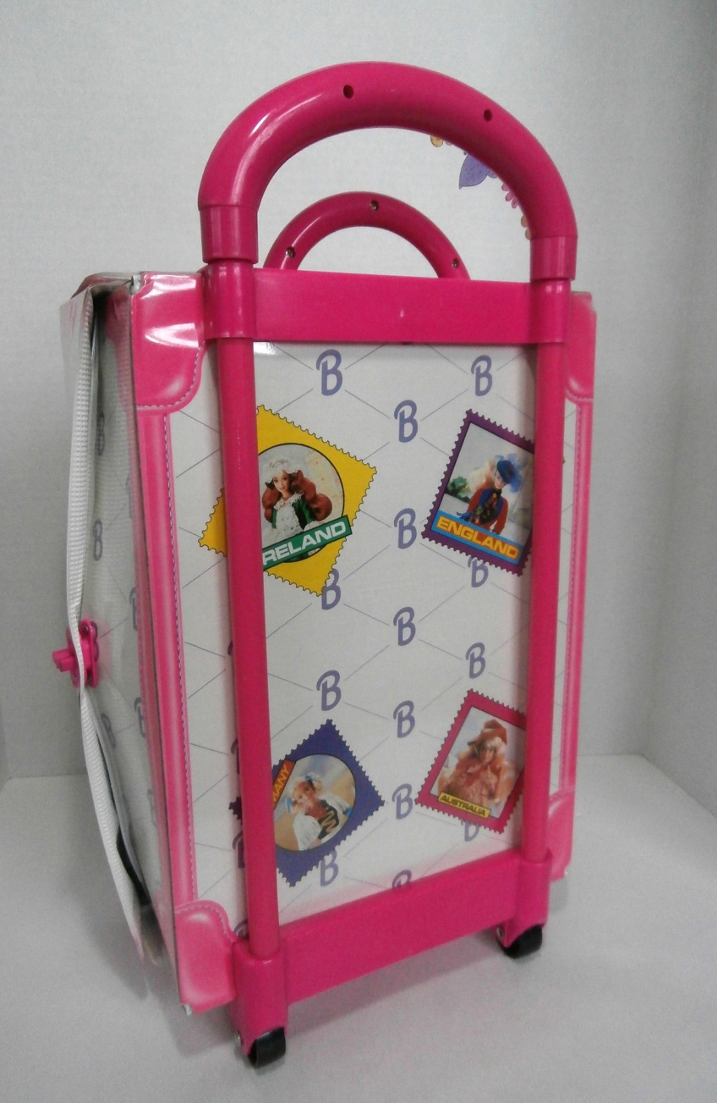 1997 Tara Mattel Barbie Rolling Doll Suitcase Overnight Travel Storage Case