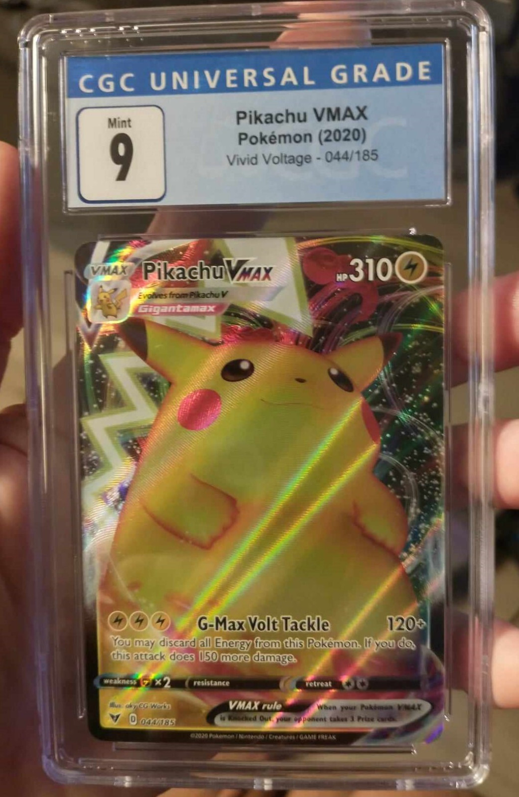 チコユコ Pokémon TCG Pikachu VMAX Vivid Voltage 044/185 Holo Ultra
