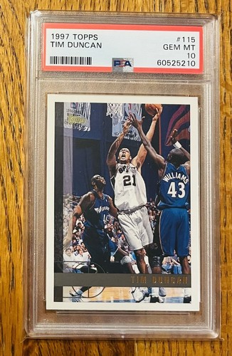 NBAカード ルーキーカード #115 Tim Duncan RC PSA8 Amazon.com: Tim Duncan 1997 Topps Chrome Basketball Rookie