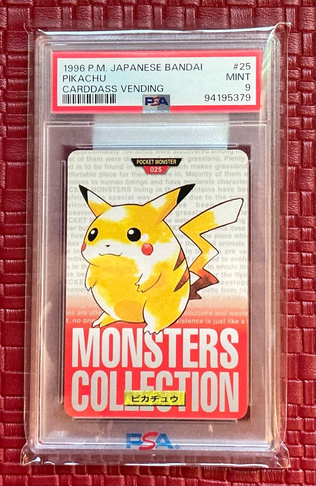 Pikachu PSA 9