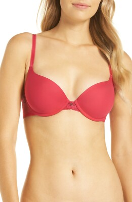 Skarlett Blue Sz 36B Honey Multi-Way Underwired T-Shirt Bra Tulip/ Pomegranate