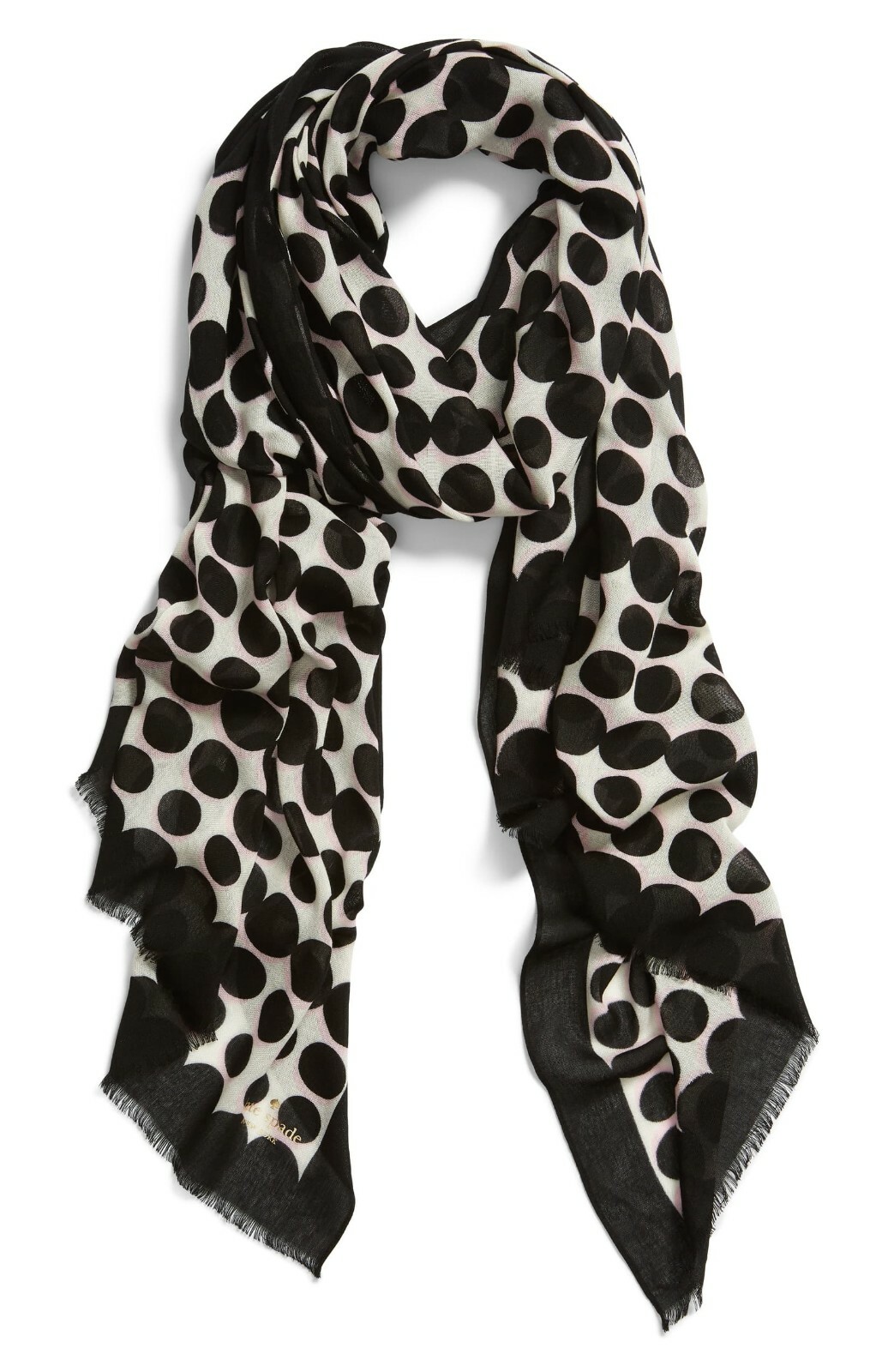 KATE SPADE New York Black White Pink Seasonless Polka Dot