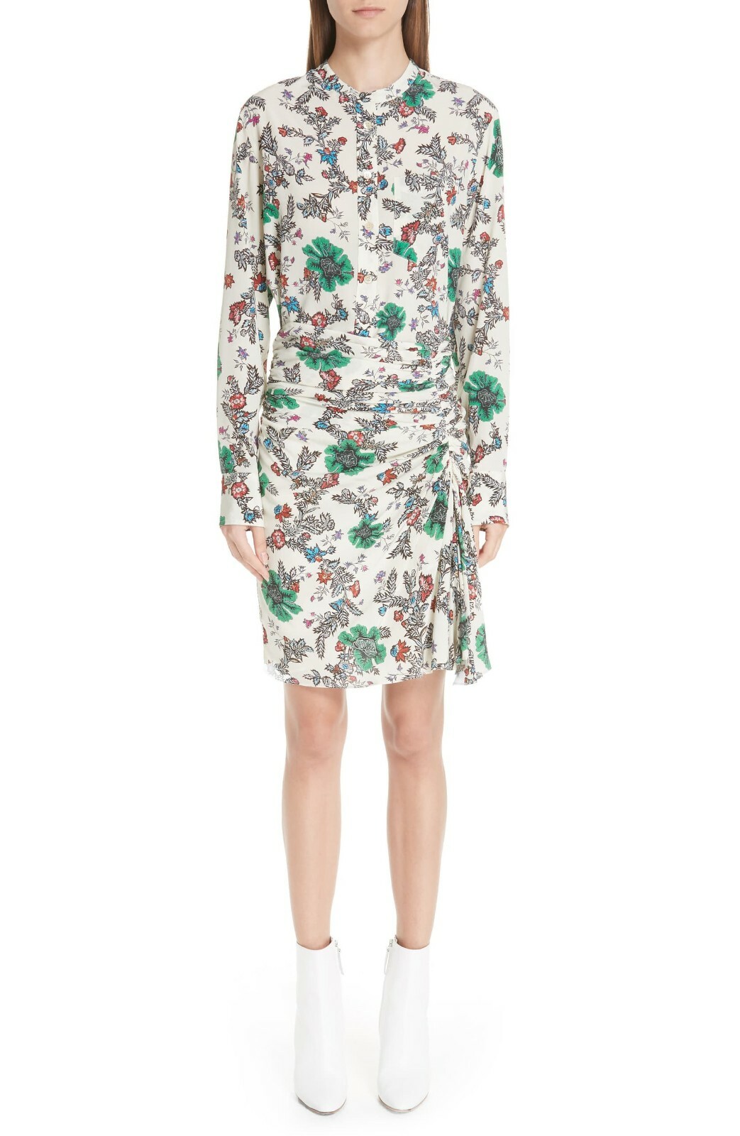 

НОВАЯ Юбка ISABEL MARANT цвета слоновой кости со сборками и эластичным шелковым крепом цвета слоновой кости 40, Multicolor