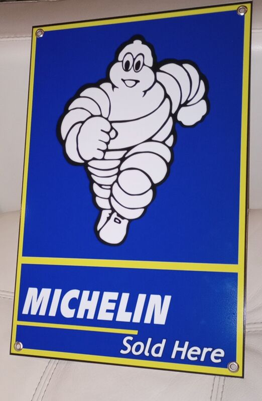 Michelin Tire Large Gas Oil Gasoline Garage Mechanic Sign..free Ship On 10 Signs