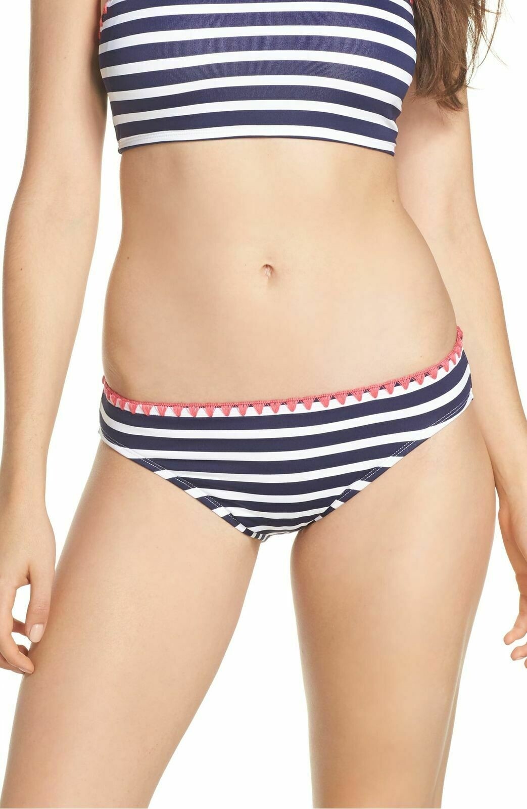 Tommy Bahama Women's 182282 Breton Stripe Hipster Bikini Bottom Swimwear Size XL