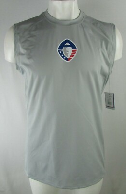 Alliance of American Football Men's Large Logo Graphic Tee by Starter in Gray