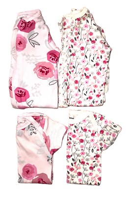 Baby Girl Sleeper Outfit Onesies Gerber 4-piece Set BRAND NEW Size 0-3 Months