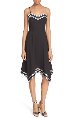 

TED BAKER London Темно-синяя юбка-клеш в белую полоску с ремешками Kahmen 5 TB 14US, Multicolor