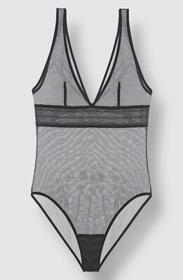 Else Women's Black Else Bare Soft Cup Bodysuit Size XS