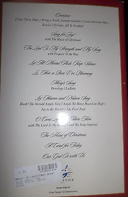 The Music of Christmas Listen with your heart Songbooks - Lot of 6