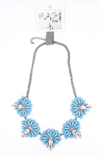 Justine Clenquet Jinn Necklace Silver Brass 42.8cm Used