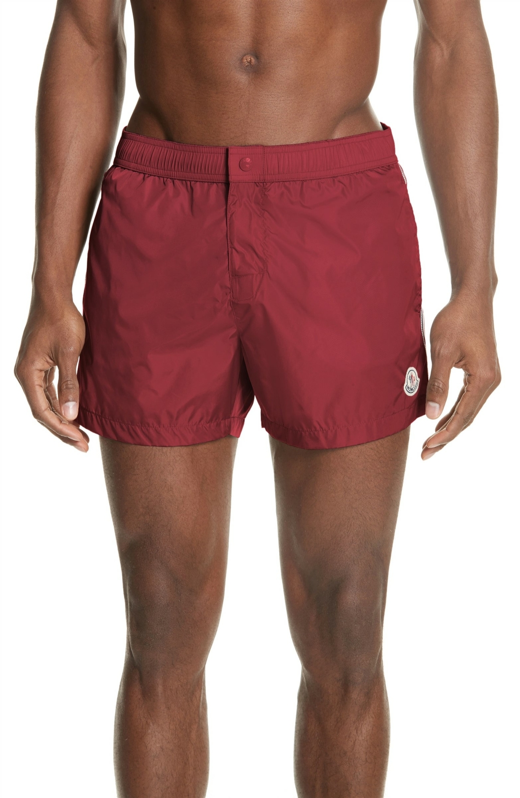 Moncler 257895 Men's Boxer Mare Swim Shorts Red Size X-Large