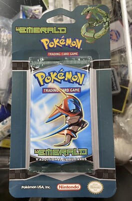 2005 Vintage Pokemon (( EX EMERALD )) Factory Sealed Blister Pack ( Deoxys ) Art