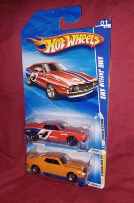 Hot Wheels  71 AMC Javelin AMX Lot Of 2 Color Variations 2009-10 New Models 