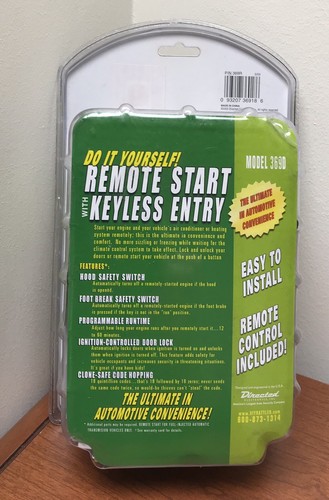 NEW- 3 Button Remote Start made by DEI / Viper 369D