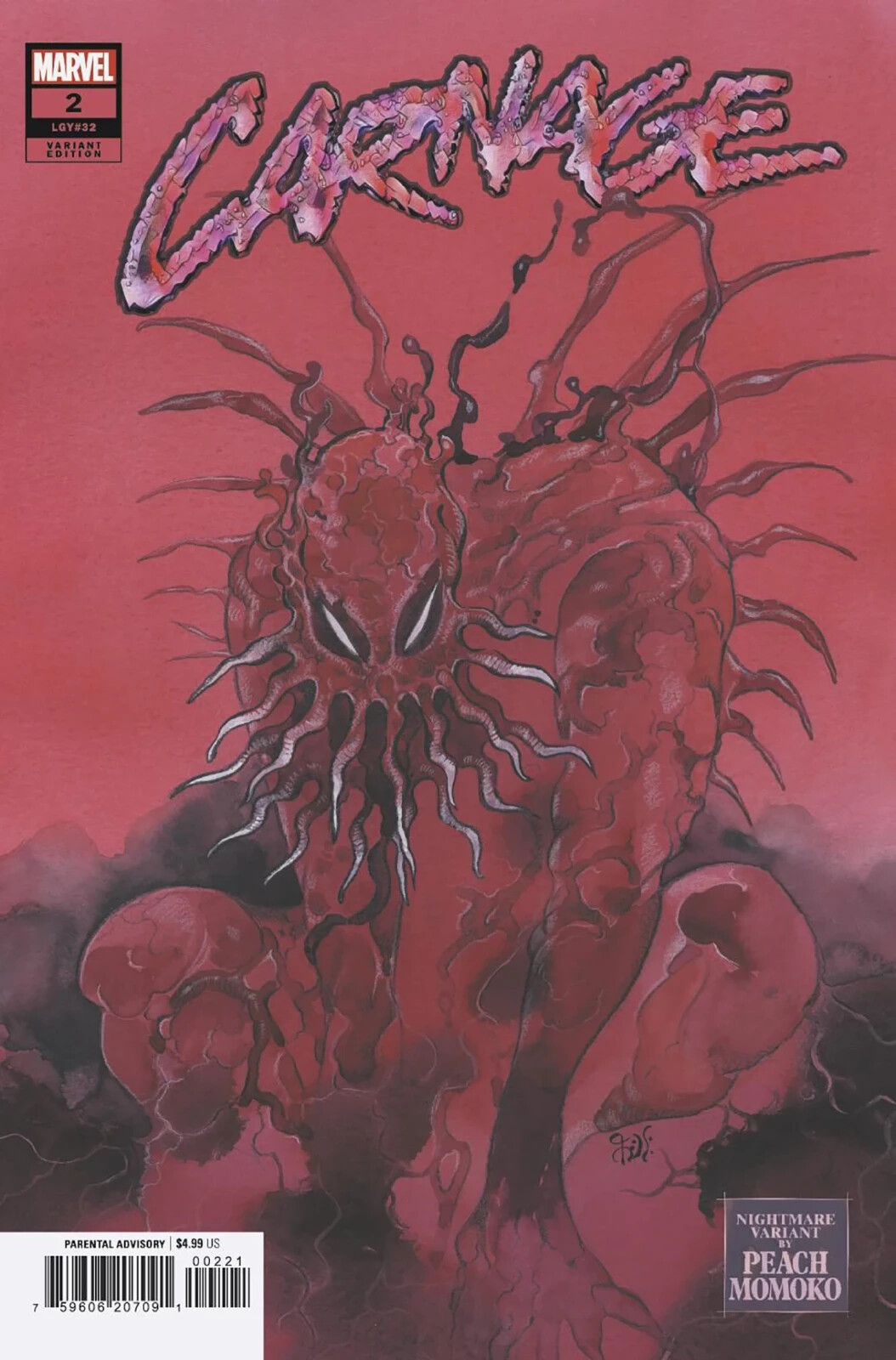 CARNAGE #2 (PEACH MOMOKO NIGHTMARE VARIANT) ~ Marvel Comic