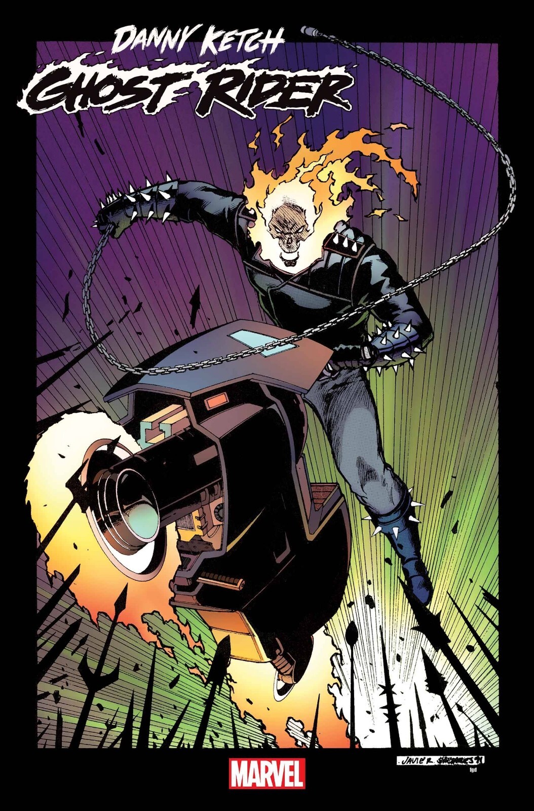 DANNY KETCH GHOST RIDER 1 1:50 VARIANT NM JAVI SALTAR
