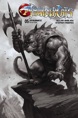 THUNDERCATS 5 CVR O 1:15 PARRILLO B&W VARIANT NM DYNAMITE