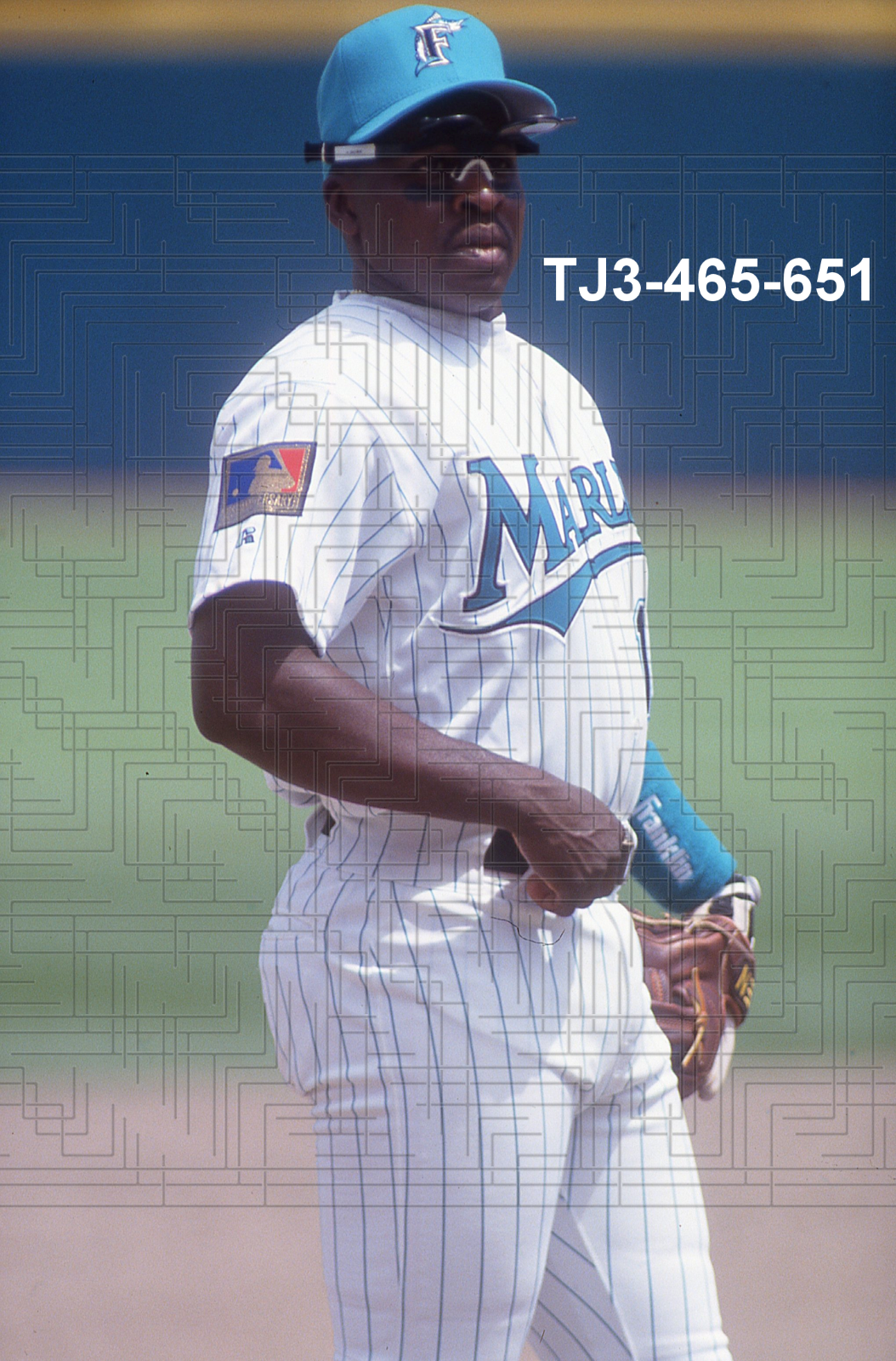 Jerry Browne - 1994 Florida Marlins - 35mm color slide - TJ3