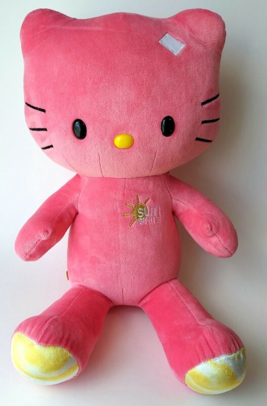 Build A Bear Pink HELLO KITTY Sun Shine Plush toy Stuffed Large 18 in