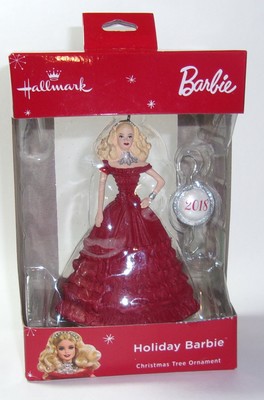 2018 holiday barbie ornament