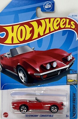 2024 Hot Wheels FACTORY FRESH 5/10 '72 Stingray Convertible 47/250 Red