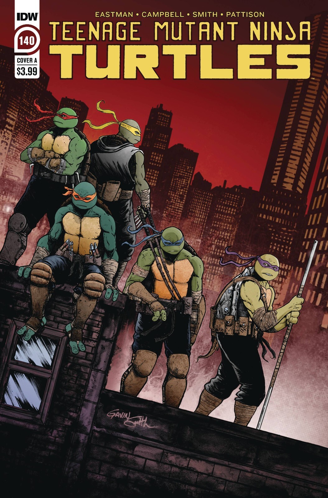 タートルズ　本　コミック　まとめ売り Teenage Mutant Ninja Turtles TMNT #140 Cover A Smith IDW
